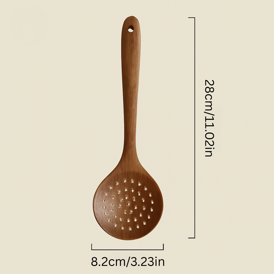 Premium Natural Teak Wood Kitchen Utensil Set