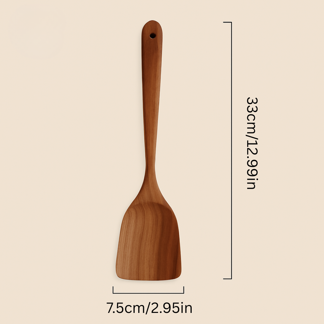 Premium Natural Teak Wood Kitchen Utensil Set