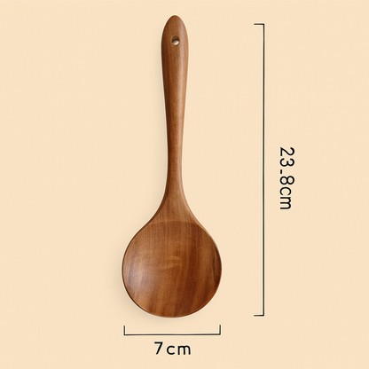 Premium Natural Teak Wood Kitchen Utensil Set