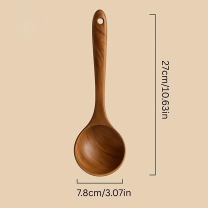 Premium Natural Teak Wood Kitchen Utensil Set