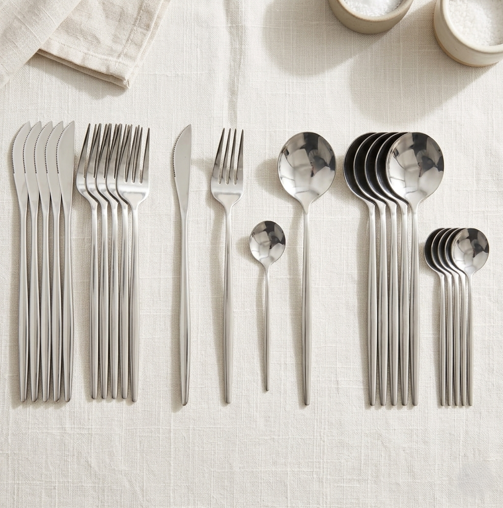 Premium Stainless Steel Cutlery Set for Modern Dining