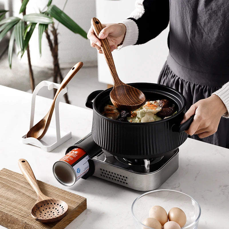 Premium Natural Teak Wood Kitchen Utensil Set