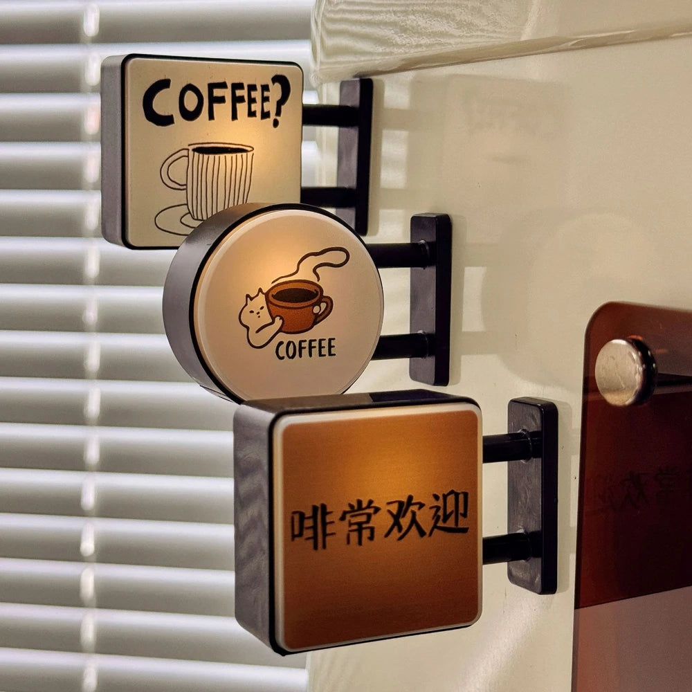 Mini Coffee Lightbox Magnet for Instant Smiles