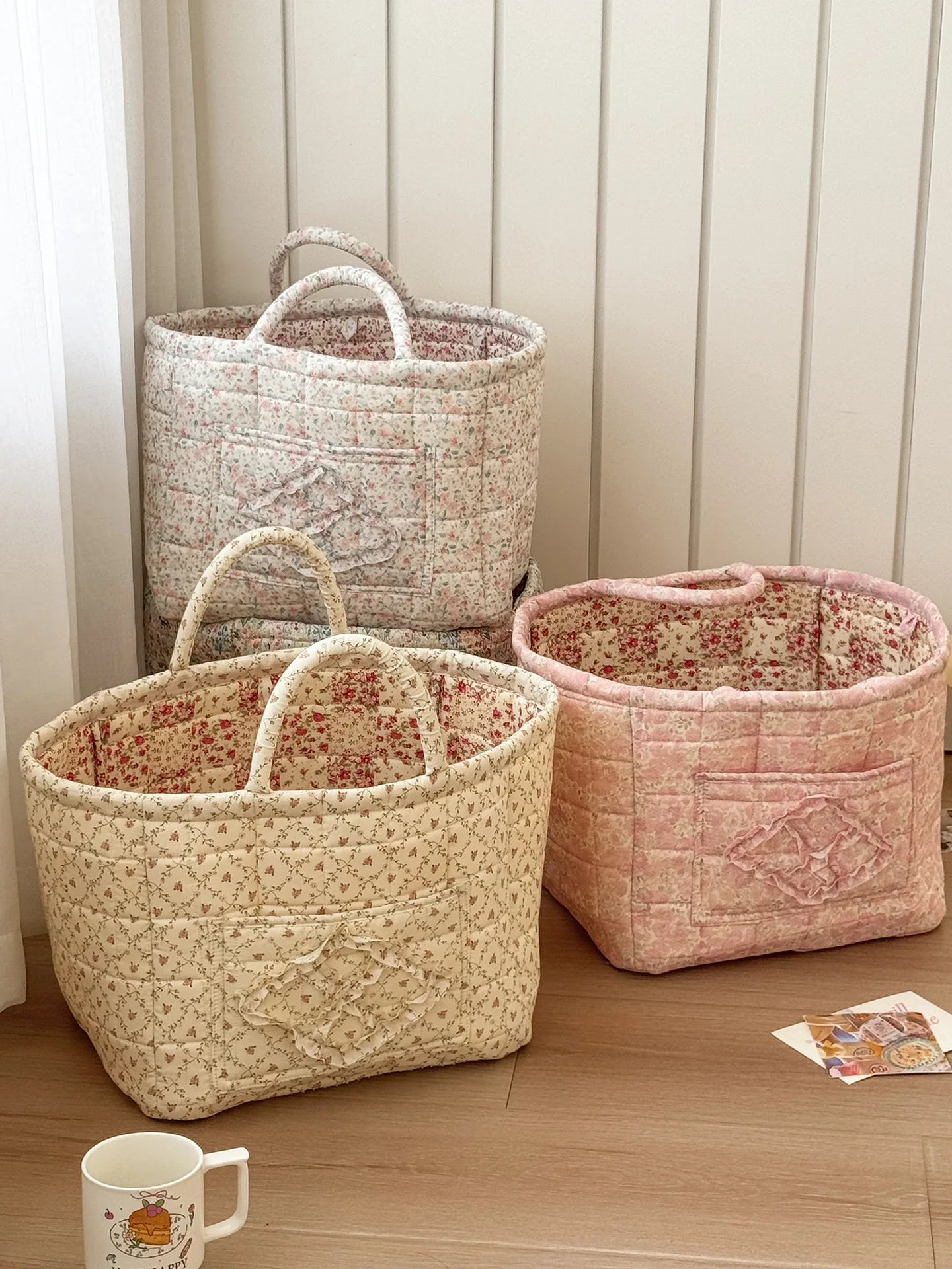 Stylish Floral Laundry Basket for Modern Homes