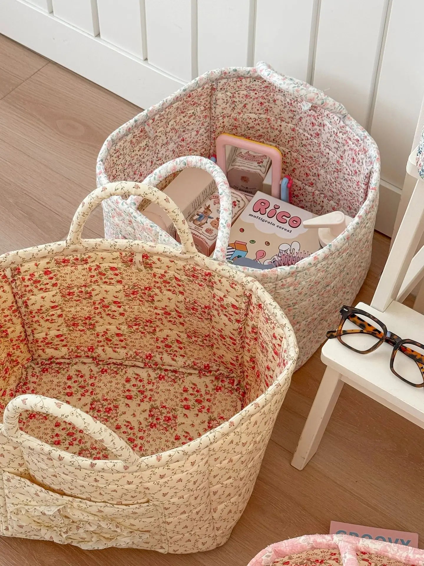 Stylish Floral Laundry Basket for Modern Homes