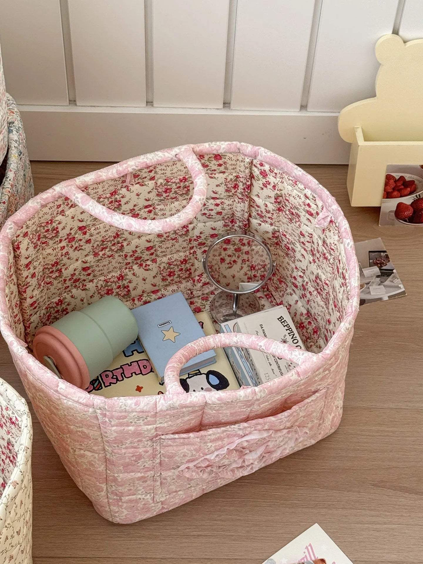 Stylish Floral Laundry Basket for Modern Homes