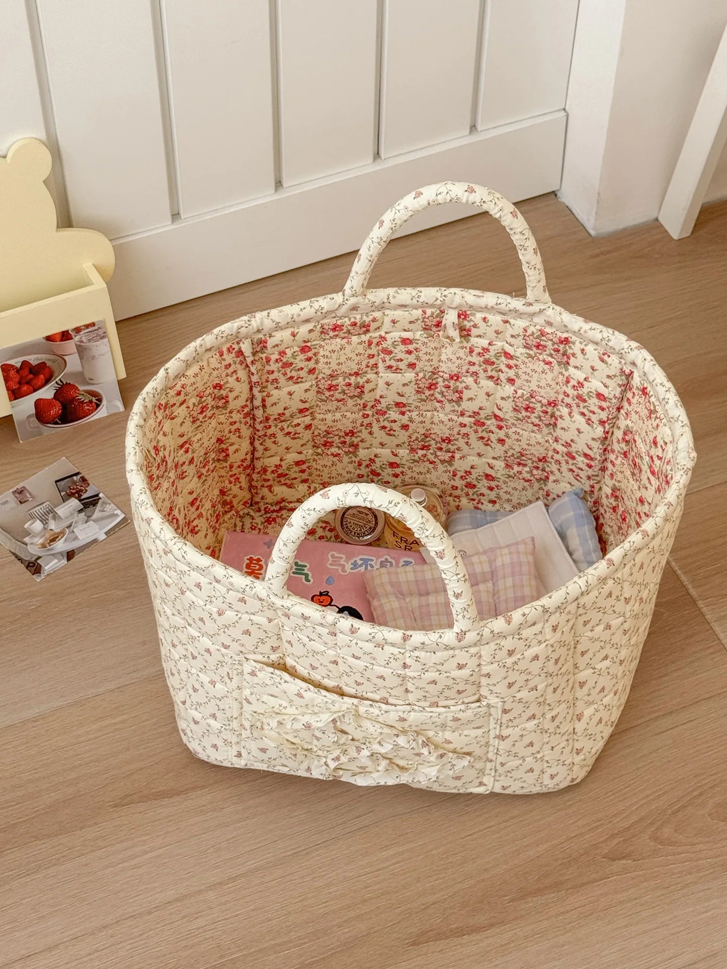 Stylish Floral Laundry Basket for Modern Homes
