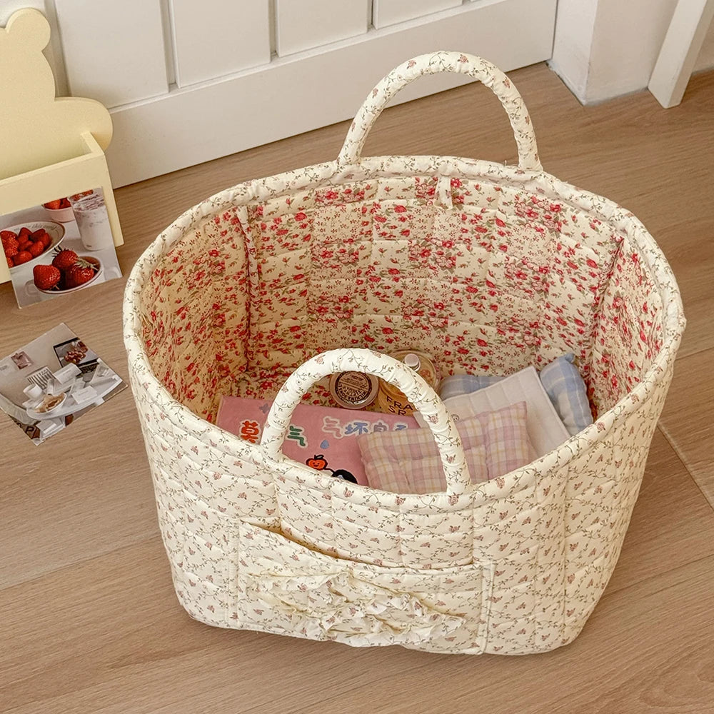 Stylish Floral Laundry Basket for Modern Homes