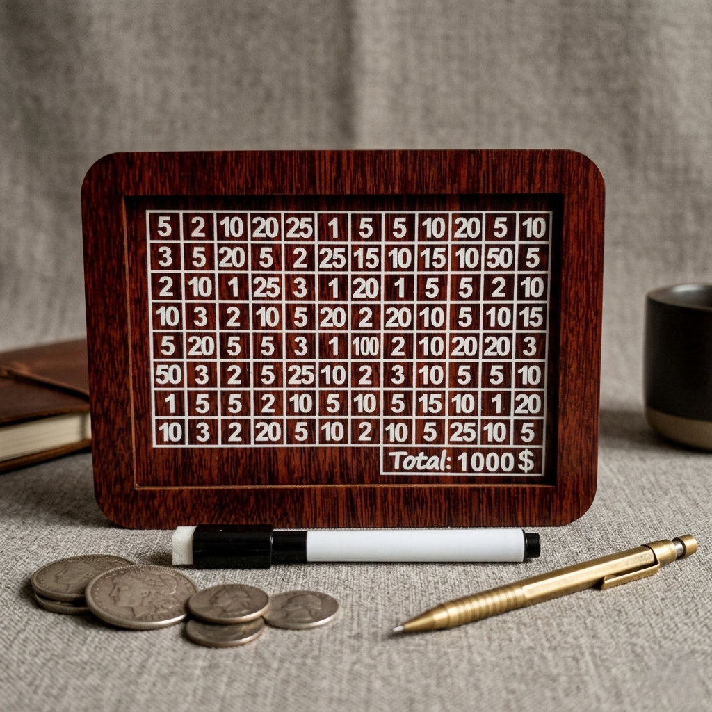 Fun Wooden Savings Box with Savings Counter